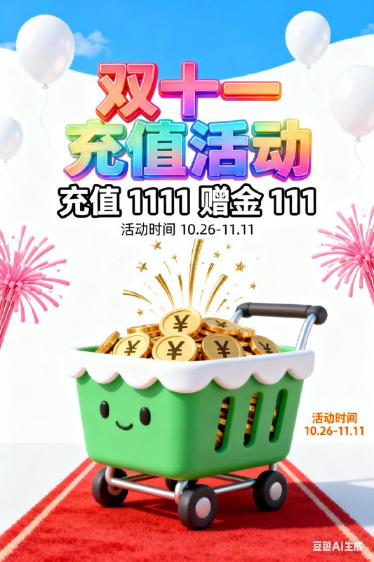 📢 DigitalVirt 1111 🎋 充值活动公告 📢🎉 活动内容： 🎉1. 充值 1111 元 💵 即可获赠 111 元 🎁